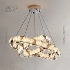 Кольцевые люстры и светильники ALEKSANDRIN Два кольца. 40 + 60 см Lampatron aleksandrin-2-s 6146-16518