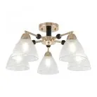 Люстра потолочная с плафонами Arte Milano 324119/5 FG+BK Amalfi Napoli