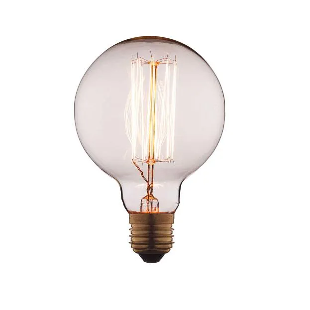 Лампа накаливания Loft It G9560 E27 60W шар прозрачный Edison Bulb