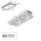 Точечный встраиваемый светильник Arte Lamp A9283PL-2WH INVISIBLE