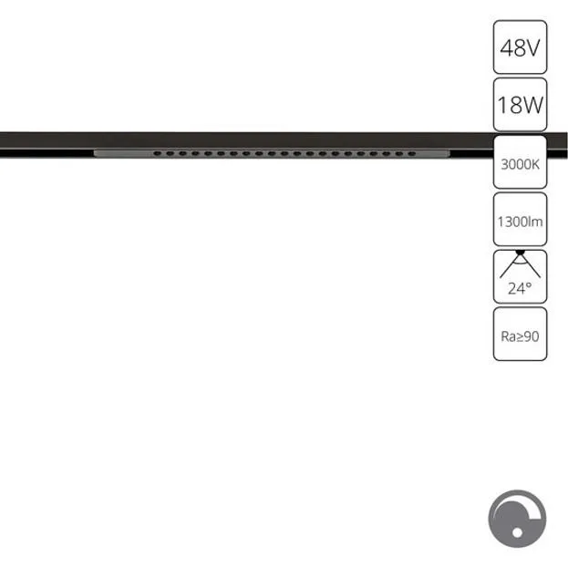 Трековый светильник Arte Lamp A7497PL-1BK OPTIMA