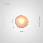 Бра LINDIS WALL Модель D. Цвет янтарь. Lampatron lindis-wall-d-amber 2960-7089