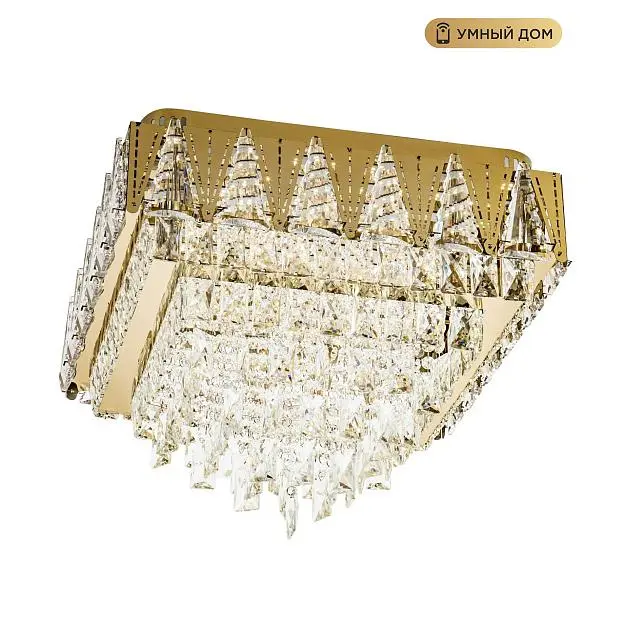 Потолочная люстра LED4U L9437-500-500 GD с функцией УД Потолочная люстра LED4U L9437-500-500 GD с функцией УД