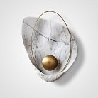 Настенный Светильник Clam Белый Мрамор 133214-22 ImperiumLoft