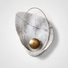 Настенный Светильник Clam Белый Мрамор 133214-22 ImperiumLoft