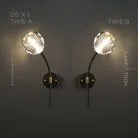 Бра RH E WALL 1 лампа. Цвет Черный. Тип В Lampatron 7485-20781