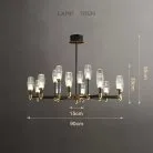 Люстра HELIUM A 15 плафонов Lampatron 8270-22539