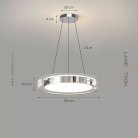 Подвесной светильник SCOTT Цвет хром + прозрачный Lampatron scott-chrome 8609-23998