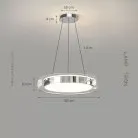 Подвесной светильник SCOTT Цвет хром + прозрачный Lampatron scott-chrome 8609-23998