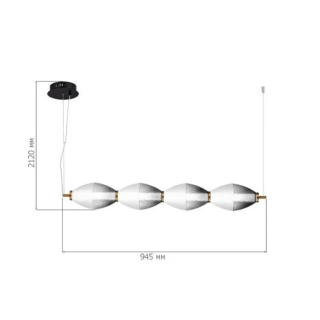 Светильник подвесной ST Luce SL6130.403.24 ICE