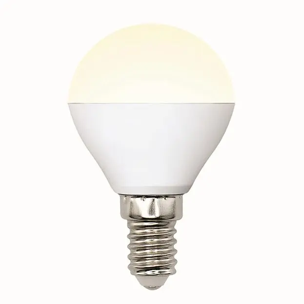 Лампочка светодиодная Uniel LED-G45-6W/WW/E14/FR/MB PLM11WH картон Лампочка светодиодная Uniel LED-G45-6W/WW/E14/FR/MB PLM11WH картон