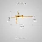 Бра REMUS BENCH Цвет латунь Lampatron remus-bench-brass 8982-25437