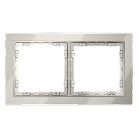 Рамка стеклянная на 2 поста VOLTUM VLS110203