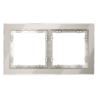 Рамка стеклянная на 2 поста VOLTUM VLS110203