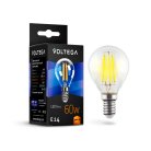 Светодиодная лампа Voltega 7021 Crystal Globe 6W 2800K E14 VG10-G1E14warm6W-F