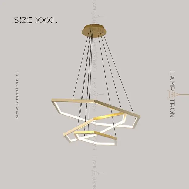 Кольцевые люстры и светильники OCTANT Размер XXXL. Цвет Латунь Lampatron 5798-15333 Кольцевые люстры и светильники OCTANT Размер XXXL. Цвет Латунь Lampatron 5798-15333