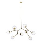 Потолочная люстра на штанге Золотистый/Прозрачный E14 8*40W ST Luce SL1506.203.08 Chieti