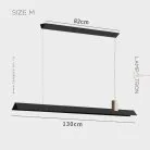 Реечный, рядный светильник HARMONY Размер M. Цвет черный Lampatron 6439-22647