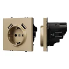 Механизм розетки с USB зарядкой SCT-NOBE-MUAA-SFPL-GD (230V, 16A) Arlight 054290