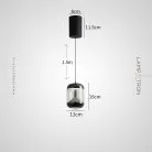 Подвесной светильник LAGAST Цвет жемчужно-черный + зеленый Lampatron 8666-24214