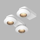Накладной поворотный светодиодный светильник Ledron KRIS SLIM 2 White-Black