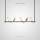 Реечный, рядный светильник NOMI L Lampatron 5072