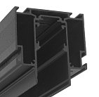 Шинопровод шинопровод встраиваемый в натяжной потолок, 48В, черный, 2,5м SWG SY-LINK-IZI-2.5-BL