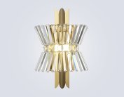 Настенный светильник Ambrella light LH41029/2 BS/CL латунь/прозрачный E14*2 max 40W 310*180*460