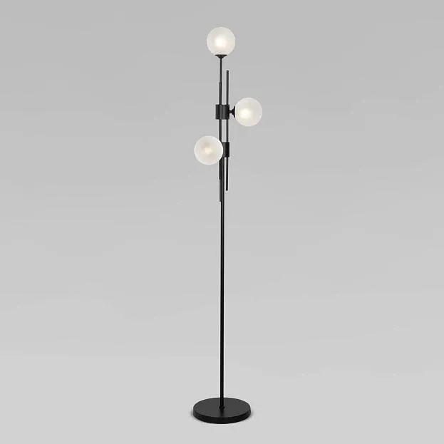 Напольный светильник со стеклянными плафонами Eurosvet 01383/3 черный a066797 Volver