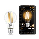 Лампа светодиодная Gauss 102902120 E27 20W 2700K прозрачная Filament