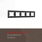 Рамка из поликарбоната на 5 постов Arte Milano 503.03-5.black am