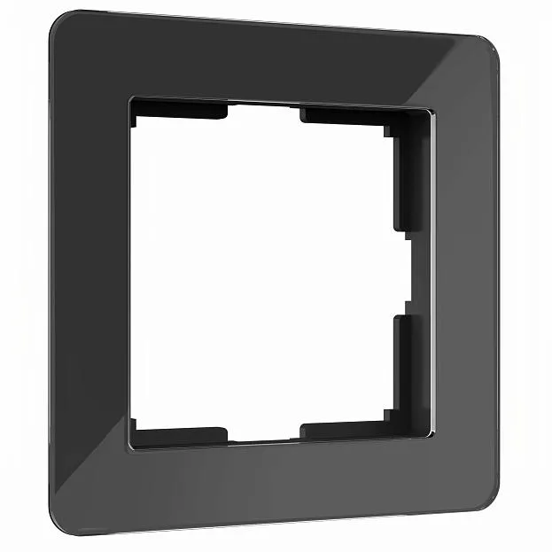 Рамка на 1 пост Werkel W0012708 Acrylic черный a059316 Рамка на 1 пост Werkel W0012708 Acrylic черный a059316