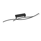 Cветодиодный потолочный светильник 12W(LED), сталь, пластик, черный/ пластик, белый, 4000K, 1500lm Eglo 901206 GRISOLIA