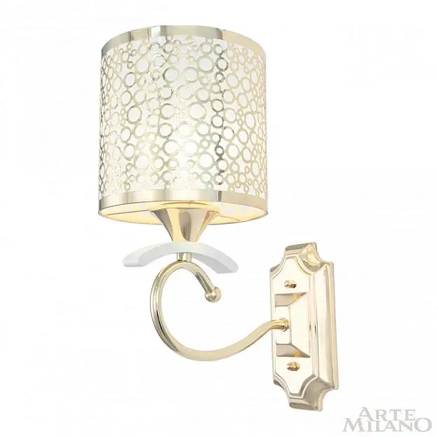 Бра с плафоном 309787/1W Wh/Gd Arte Milano Florentia