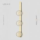 Бра LEROY LEEN WALL 3 лампы. Цвет Латунь Lampatron 8130-22257