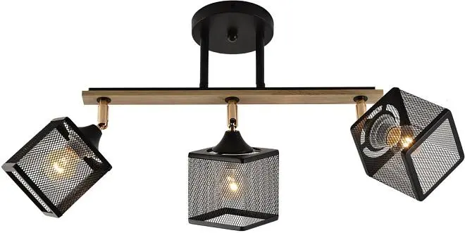 Спот Reluce 01591-3.3-03B BK+FGD+WOOD Спот Reluce 01591-3.3-03B BK+FGD+WOOD
