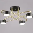 Потолочная люстра Reluce 06658-0.3-04 GD+BK GX53