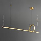 Реечный, рядный светильник MOFFIT B LONG Размер S. Цвет Латунь Lampatron moffit-b-long-s-brass 7570-21181