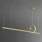 Реечный, рядный светильник MOFFIT B LONG Размер S. Цвет Латунь Lampatron moffit-b-long-s-brass 7570-21181