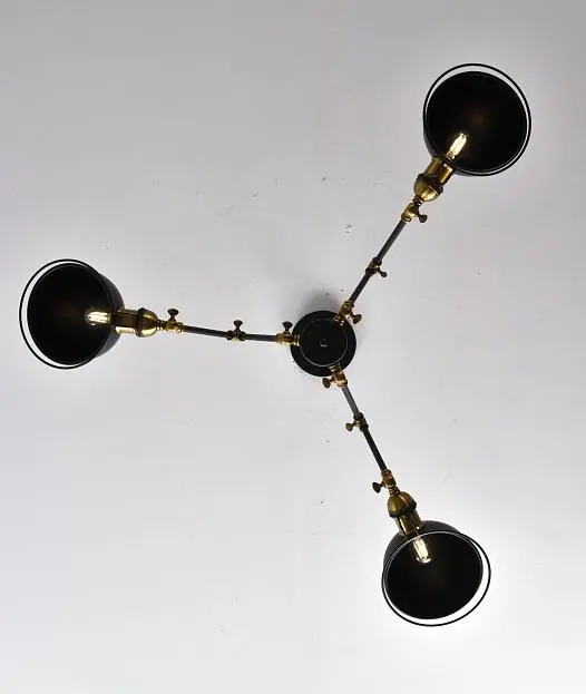 Люстра на штанге Lumina Deco LDP D015-3 BK Valmonti Люстра на штанге Lumina Deco LDP D015-3 BK Valmonti