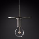 Подвесной Светильник Rh Utilitaire Disk Shade Pendant Black 123642-22 ImperiumLoft