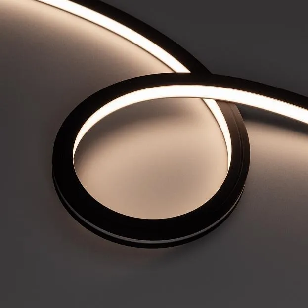 Светодиодная лента герметичная NOVA-TOP-BLACK-A120-16x15mm 24V Warm3500 (10 W/m, IP67, 2835, 5m, wire x2) Arlight 049081