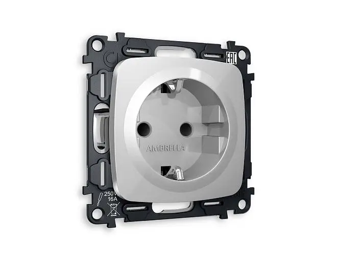 Комплект механизма электрической розетки Ambrella Volt MO407010 QUANT Комплект механизма электрической розетки Ambrella Volt MO407010 QUANT