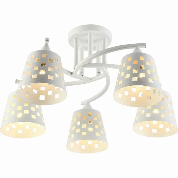 Потолочная люстра Reluce 01384-0.3-05 WH+CR Потолочная люстра Reluce 01384-0.3-05 WH+CR