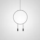 Подвесной светильник VILF Размер L (2 лампы). Цвет плафонов черный. Lampatron 1327-5088