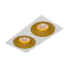 Встраиваемый светодиодный светильник LeDron LOFT SQ2 White-Gold 4000K