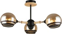 Потолочная люстра Imex MD.4896-3-S BK+WOOD