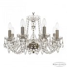 Люстра хрустальная Bohemia Ivele Crystal  119/8/165 Pa