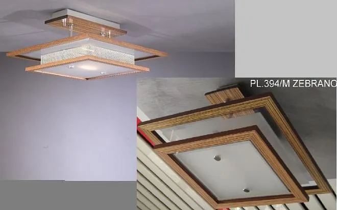 Потолочный светильник Reccagni Angelo PL 394/M.02 Zebrano 394