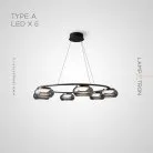 Кольцевые люстры и светильники JULIANO Тип A. 6 ламп Lampatron 7031-19327